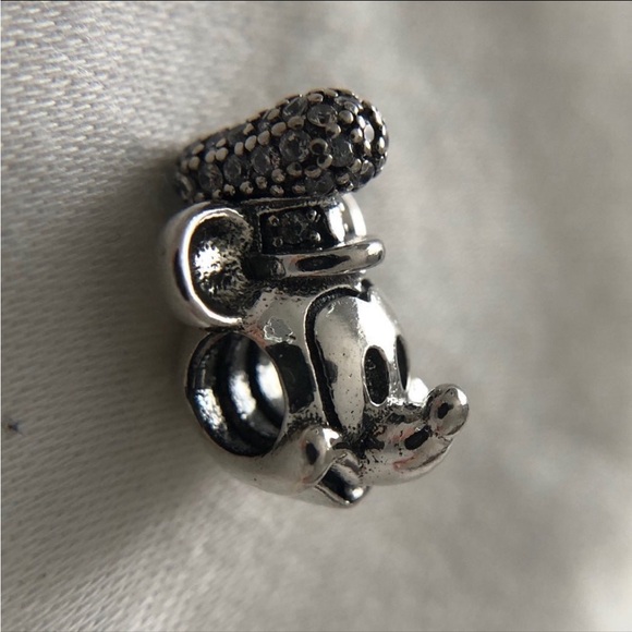 Pandora Disney Steamboat Willie Mickey Mouse conductor bead Charm - Picture 3 of 6